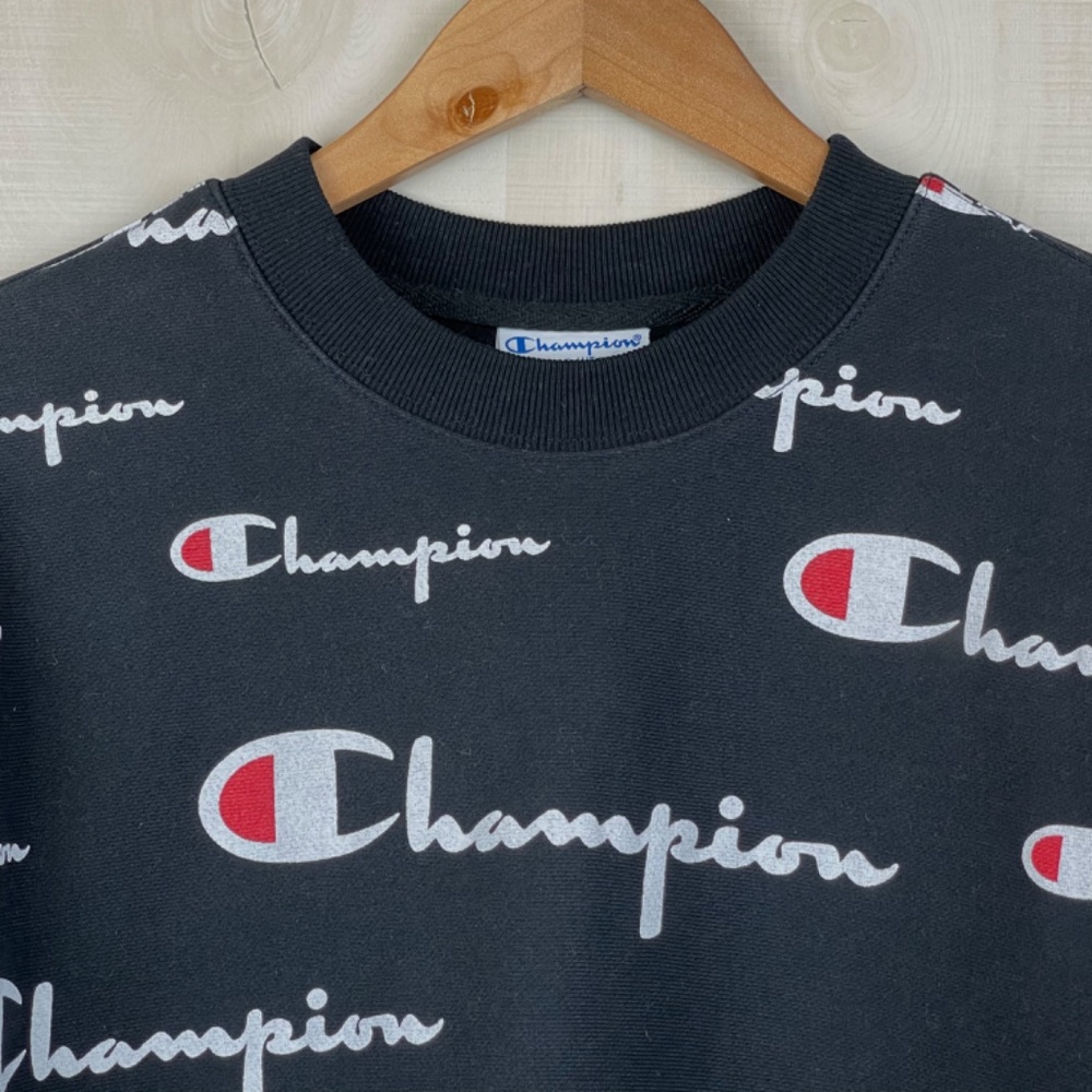 Champion Reverse Weave Men’s All Over Script Blac… - image 2